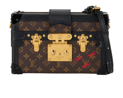 Petite Malle, £2,500, Handbags, Brown, Canvas, Front view